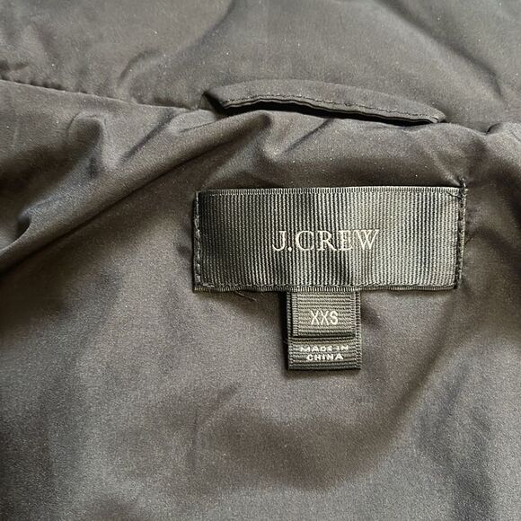 J.Crew Black Excursion Quilted Down Puffer Vest Size XXS - Picture 11 of 13